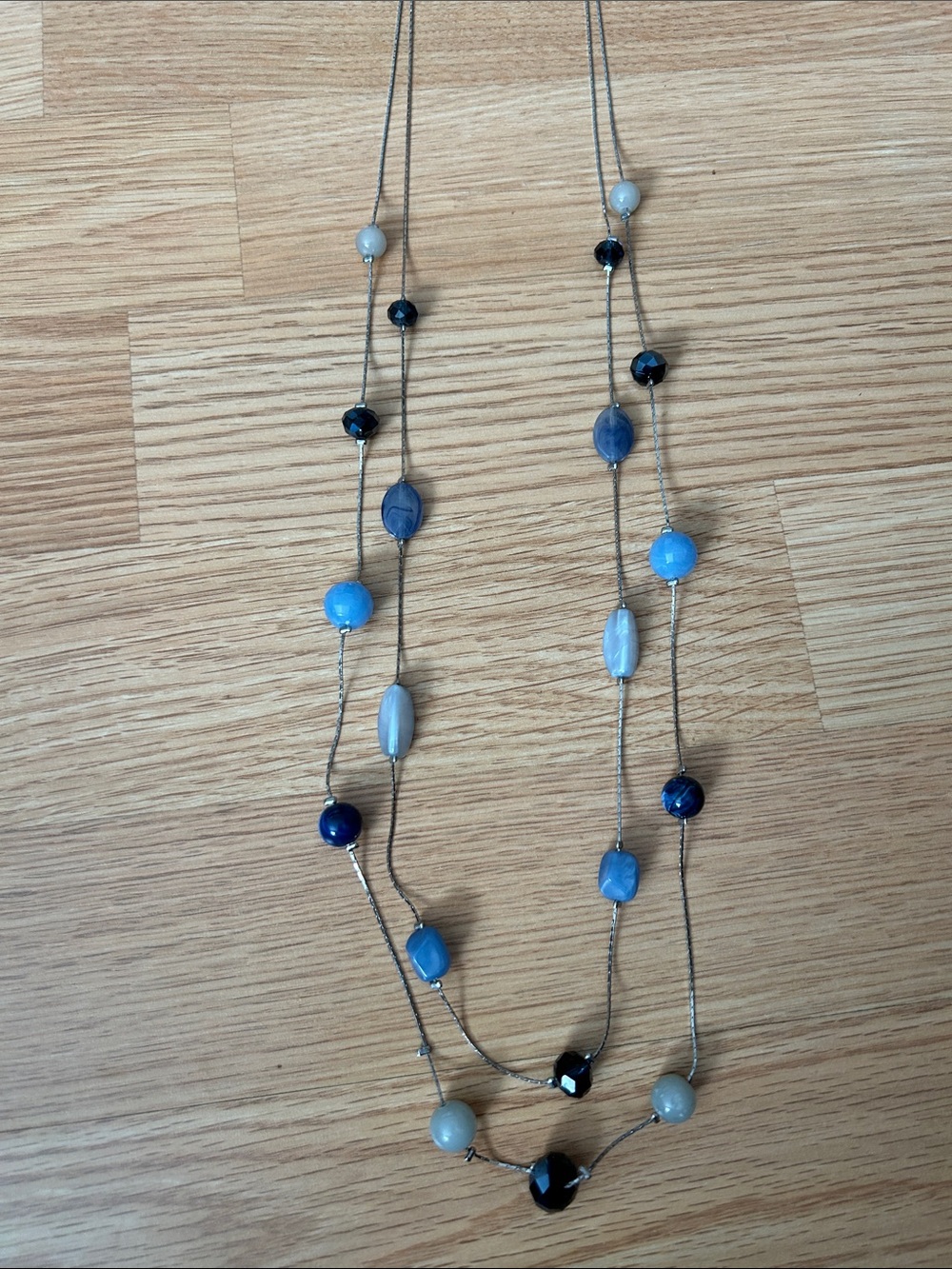 Loft long beaded necklace